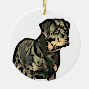 Rottweiler Christmas ornament