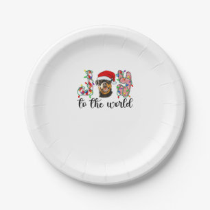 Rottweiler Christmas Rottie Xmas Party Rottweiler Paper Plate