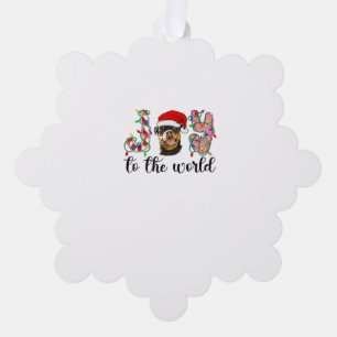 Rottweiler Christmas Rottie Xmas Party Rottweiler Tree Decoration Card