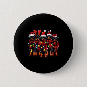 Rottweiler Christmas Rottweilers Xmas Rottweiler L 6 Cm Round Badge
