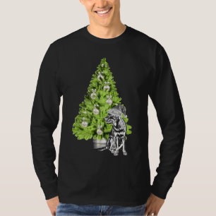 Rottweiler Christmas Scene With Christmas Tree And T-Shirt
