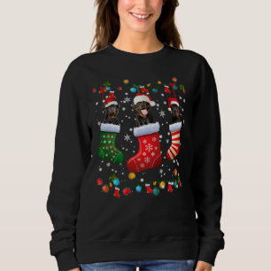 Rottweiler Christmas Socks Xmas Rottie Dog Lover Sweatshirt