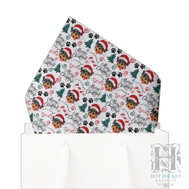 Rottweiler Christmas Tissue Paper (Creator Uploaded)