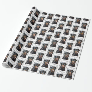 Rottweiler Christmas Wrapping Paper