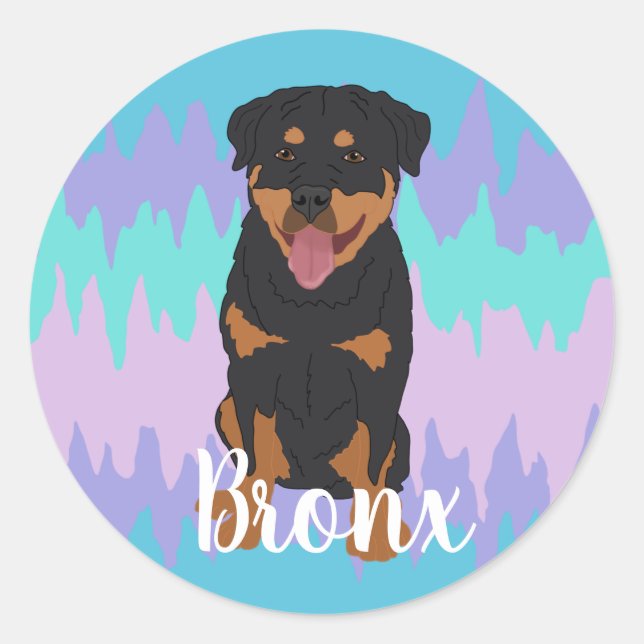 Rottweiler Classic Round Sticker (Front)