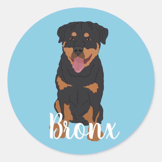 Rottweiler Classic Round Sticker (Front)