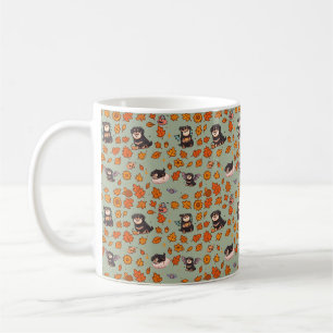 Rottweiler Coffee Mug Halloween Cute Kawaii Floral