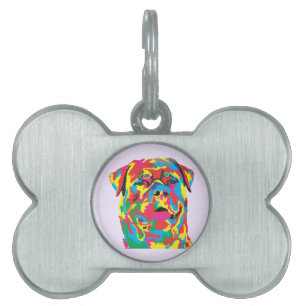 rottweiler colour pet ID tag