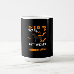 Rottweiler Costume Halloween Lazy Scary Dog Tank Coffee Mug