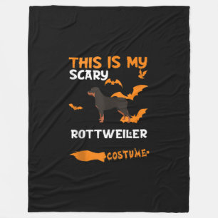 Rottweiler Costume Halloween Lazy Scary Dog Tank Fleece Blanket
