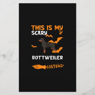 Rottweiler Costume Halloween Lazy Scary Dog Tank Stationery