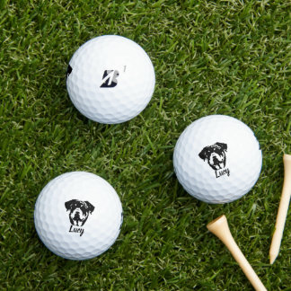 Rottweiler Custom Name Signature  Golf Balls