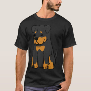Rottweiler Cute Cartoon T-Shirt