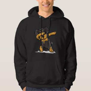 Rottweiler Cute Dabbing Funny Dab Dance Gif Hoodie