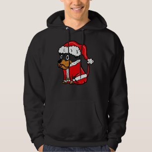Rottweiler Cute Santa Claus Costume Christmas Hoodie