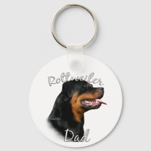 Rottweiler Dad 2 Key Ring
