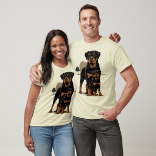 Rottweiler Dad - Protection - Son - Home - Family T-Shirt