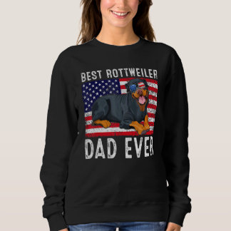 Rottweiler Dad Usa American Flag Rottweiler Dog  O Sweatshirt