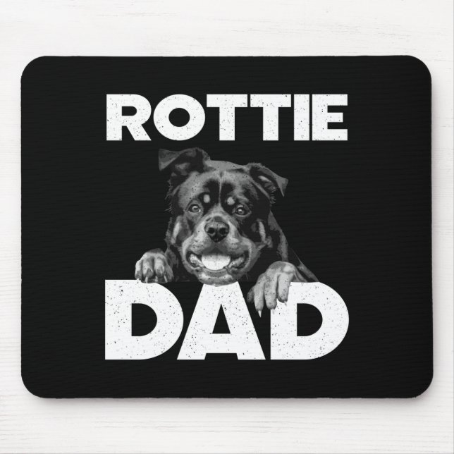 Rottweiler design for men dad rottie rottweiler mouse pad (Front)