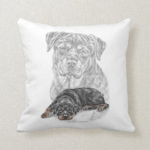 Rottweiler Dog Art Cushion