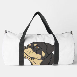Rottweiler Dog Art Duffle Bag