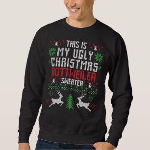 Rottweiler Dog Breed Ugly Christmas Sweater
