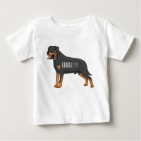 Rottweiler dog cartoon illustration