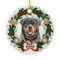 Rottweiler Dog Christmas Dog Cookie Wreath