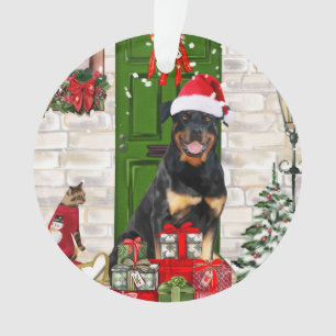 Rottweiler Dog Christmas Ornament