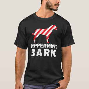 Rottweiler Dog Christmas Peppermint Bark T-Shirt