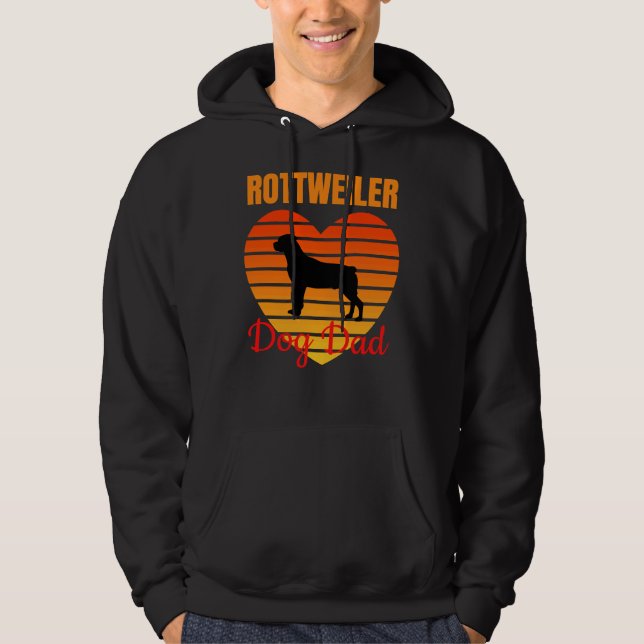 Rottweiler Dog Dad 19 Hoodie (Front)