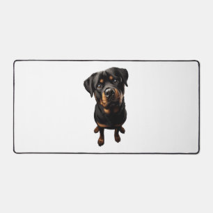 rottweiler dog desk mat