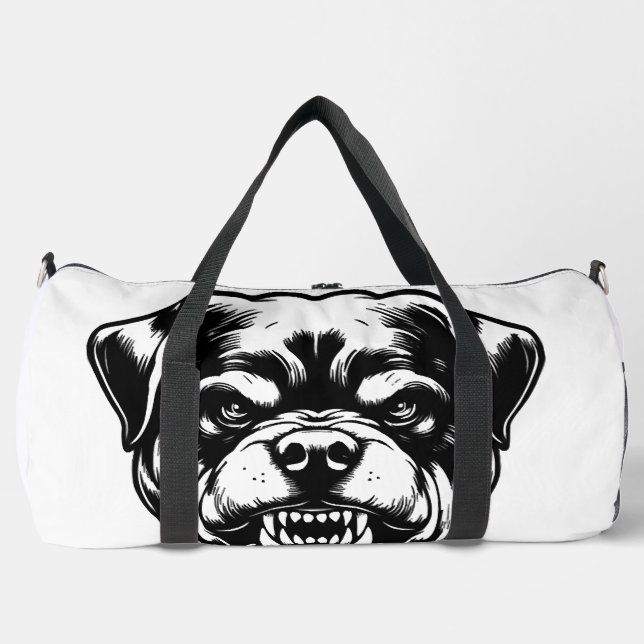 Rottweiler Dog  Duffle Bag (Front)