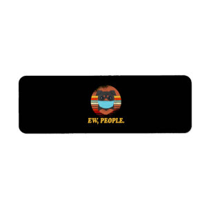 ROTTWEILER Dog Ew People Dog Wearing A Face Mask Return Address Label