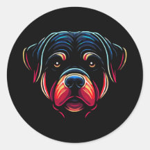 Rottweiler Dog Face 