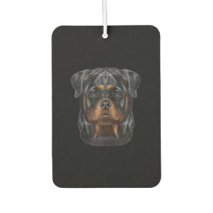 Rottweiler Dog Face Zip Hoodie Car Air Freshener