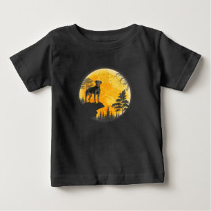 Rottweiler Dog Gifts Ideas Halloween Pumpkin Baby T-Shirt