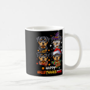 Rottweiler Dog Hallothanksmas Halloween Thanksgivi Coffee Mug
