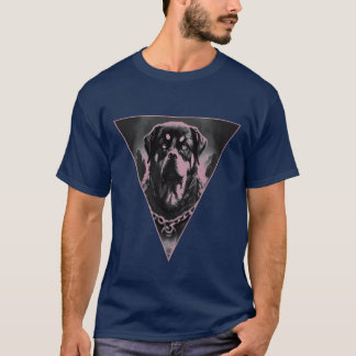 Rottweiler dog head dog sport bodyguard vintage fr T-Shirt