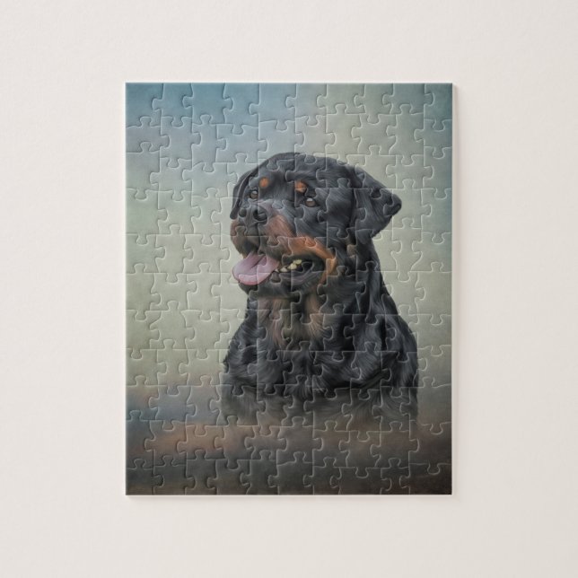 Rottweiler dog jigsaw puzzle (Vertical)