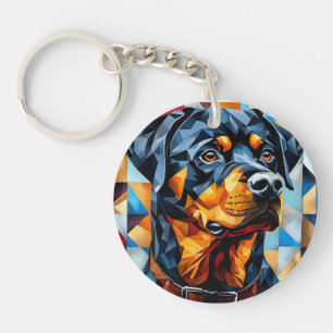 Rottweiler Dog Key Ring