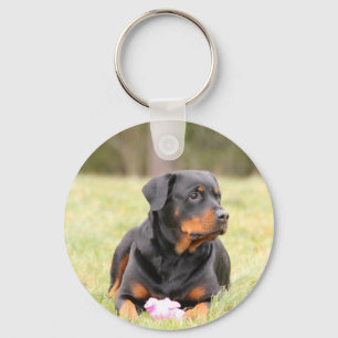 Rottweiler Dog Key Ring