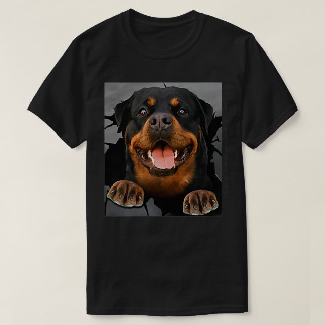 ROTTWEILER Dog Lover Pocket Design T-Shirt (Design Front)