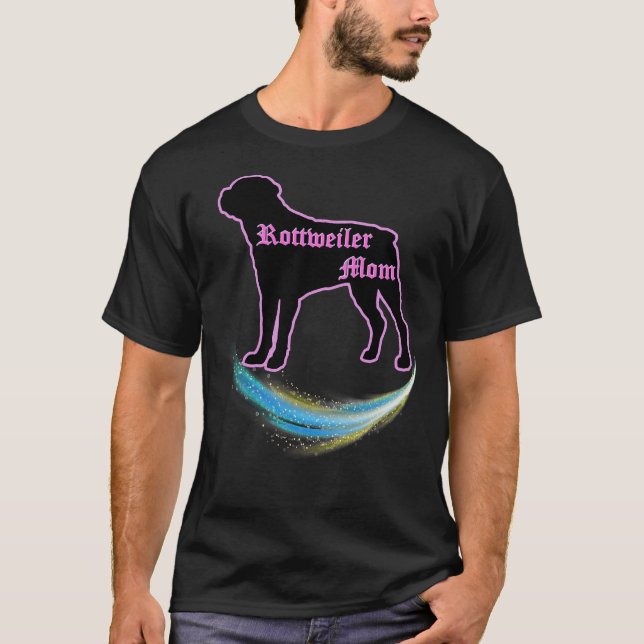 Rottweiler Dog Mum Family Dog Lover Cute T-Shirt (Front)