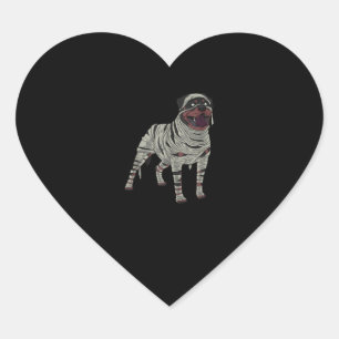 Rottweiler Dog Mummy Halloween Costume Dog Lovers Heart Sticker
