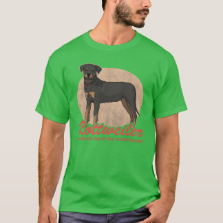 Rottweiler Dog Ofhe Coolest Dogs Owner girl funny T-Shirt