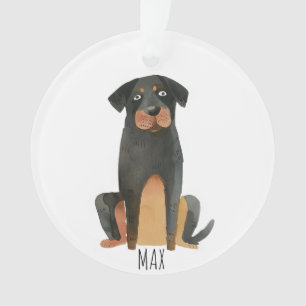 Rottweiler Dog Ornament