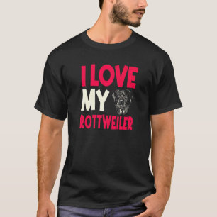 Rottweiler Dog Owner Breeders Fur Parent Pet Lover T-Shirt