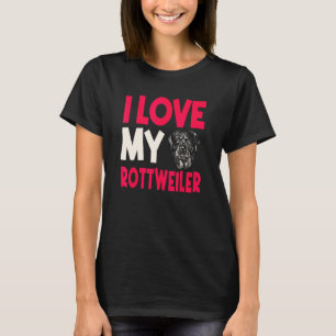 Rottweiler Dog Owner Breeders Fur Parent Pet T-Shirt