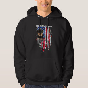 Rottweiler Dog Papa Usa Flag Happy Father's Day 4t Hoodie